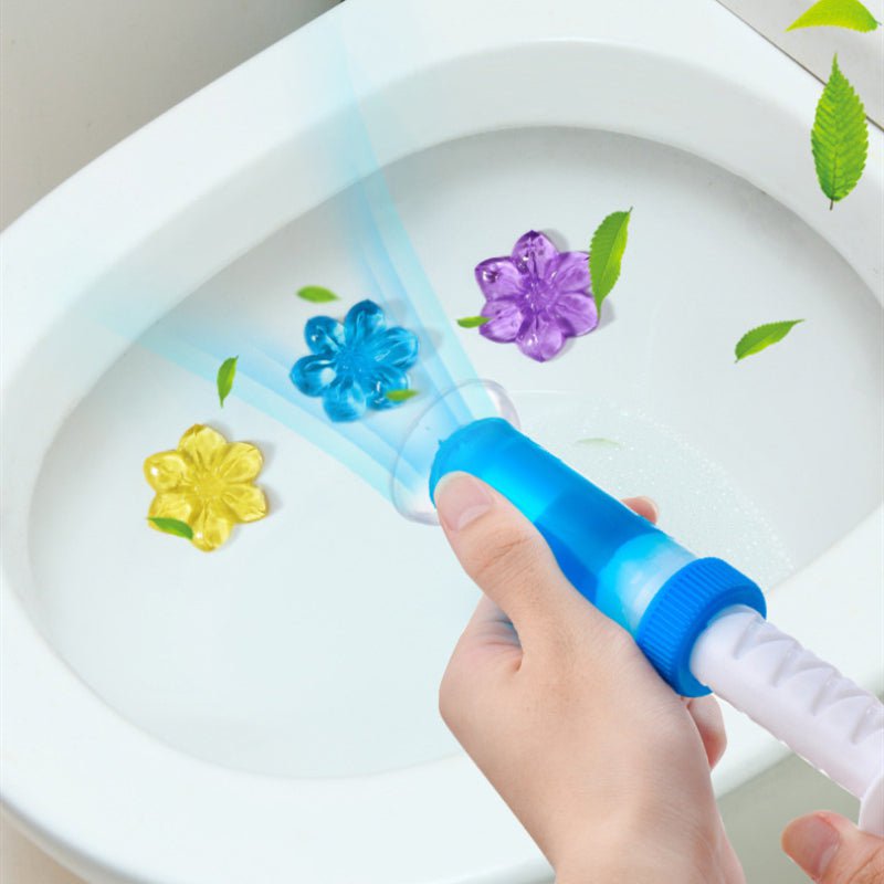 pipicars 1PC Flower Aromatic Toilet Cleaning Gel Toilet Deodorant Cleaner