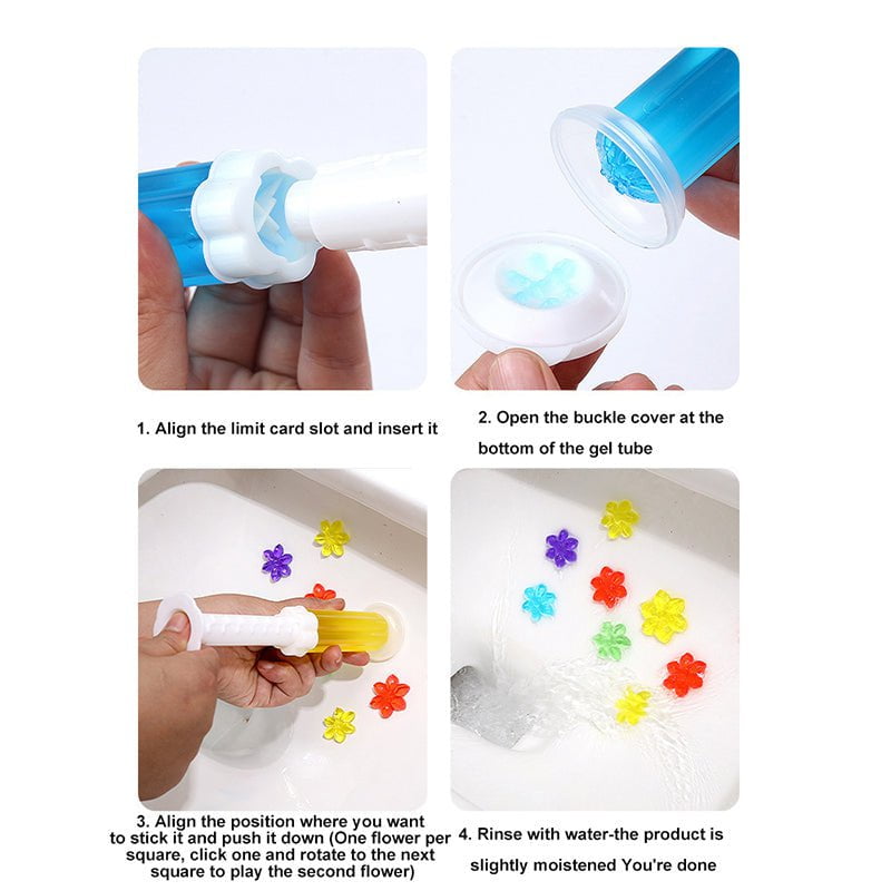 pipicars 1PC Flower Aromatic Toilet Cleaning Gel Toilet Deodorant Cleaner