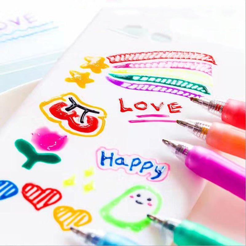 pipicars 12pcs/set 3D Jelly Pen DIY Mobile Phone Shell