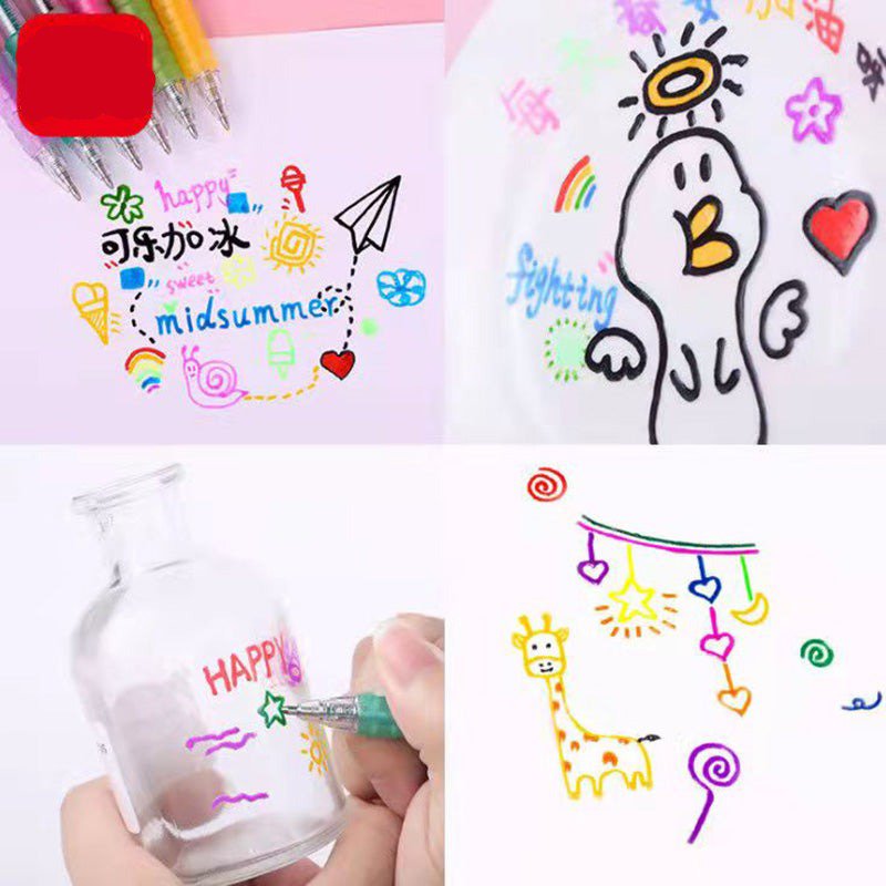 pipicars 12pcs/set 3D Jelly Pen DIY Mobile Phone Shell