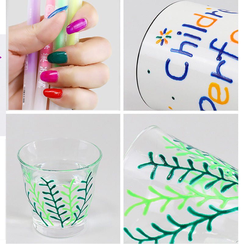 pipicars 12pcs/set 3D Jelly Pen DIY Mobile Phone Shell