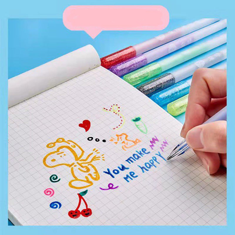 pipicars 12pcs/set 3D Jelly Pen DIY Mobile Phone Shell