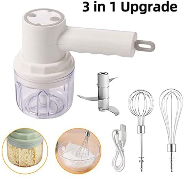 pipicars 3 In 1 Electric Blender Automatic Egg Whisk Milk Cream Beater